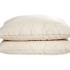 Two OMI 100% Certified Organic Spiraled-Wool Pillows in white