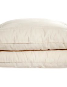 Two OMI 100% Certified Organic Spiraled-Wool Pillows in white