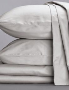 sage sleep organic cotton sheets in Dove Grey