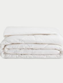 Folded White Cozy Earth Bamboo Comforter